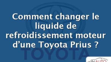 Comment changer le liquide de refroidissement moteur d’une Toyota Prius ?