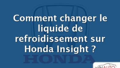 Comment changer le liquide de refroidissement sur Honda Insight ?