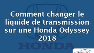 Comment changer le liquide de transmission sur une Honda Odyssey 2018