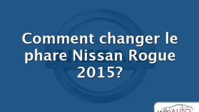 Comment changer le phare Nissan Rogue 2015?