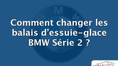 Comment changer les balais d’essuie-glace BMW Série 2 ?
