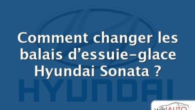 Comment changer les balais d’essuie-glace Hyundai Sonata ?