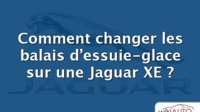 Comment changer les balais d’essuie-glace sur une Jaguar XE ?