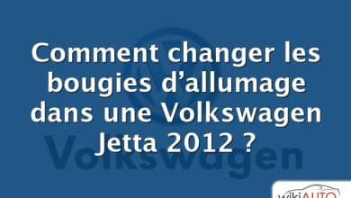 Comment changer les bougies d’allumage dans une Volkswagen Jetta 2012 ?
