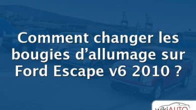 Comment changer les bougies d’allumage sur Ford Escape v6 2010 ?