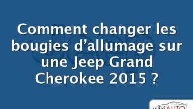 Comment changer les bougies d’allumage sur une Jeep Grand Cherokee 2015 ?