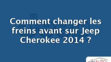 Comment changer les freins avant sur Jeep Cherokee 2014 ?