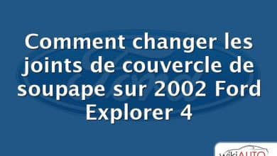 Comment changer les joints de couvercle de soupape sur 2002 Ford Explorer 4