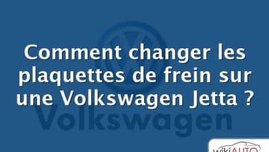 Comment changer les plaquettes de frein sur une Volkswagen Jetta ?