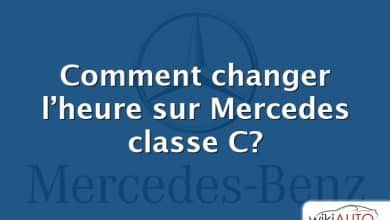 Comment changer l’heure sur Mercedes classe C?