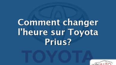 Comment changer l’heure sur Toyota Prius?