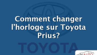 Comment changer l’horloge sur Toyota Prius?