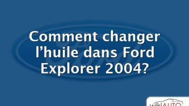 Comment changer l’huile dans Ford Explorer 2004?