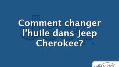 Comment changer l’huile dans Jeep Cherokee?