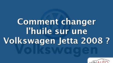 Comment changer l’huile sur une Volkswagen Jetta 2008 ?