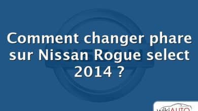 Comment changer phare sur Nissan Rogue select 2014 ?