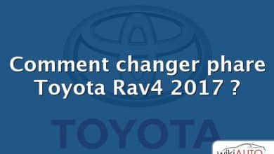 Comment changer phare Toyota Rav4 2017 ?