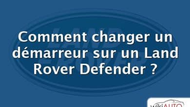 Comment changer un démarreur sur un Land Rover Defender ?