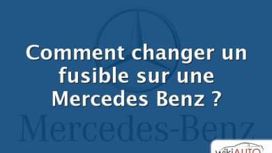 Comment changer un fusible sur une Mercedes Benz ?