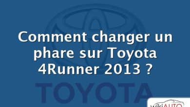 Comment changer un phare sur Toyota 4Runner 2013 ?