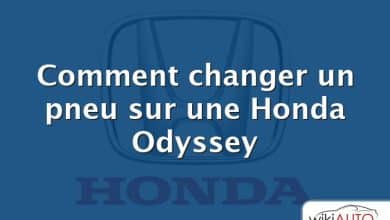 Comment changer un pneu sur une Honda Odyssey