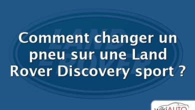 Comment changer un pneu sur une Land Rover Discovery sport ?