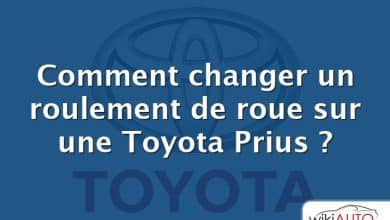 Comment changer un roulement de roue sur une Toyota Prius ?