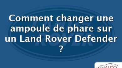 Comment changer une ampoule de phare sur un Land Rover Defender ?