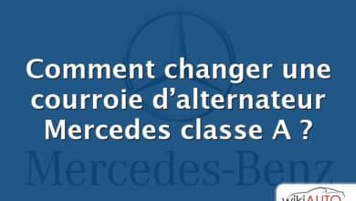 Comment changer une courroie d’alternateur Mercedes classe A ?