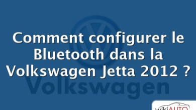 Comment configurer le Bluetooth dans la Volkswagen Jetta 2012 ?