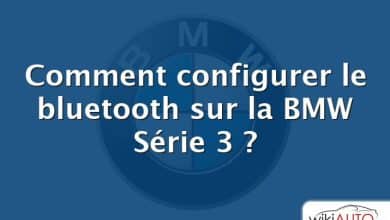 Comment configurer le bluetooth sur la BMW Série 3 ?