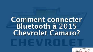 Comment connecter Bluetooth à 2015 Chevrolet Camaro?