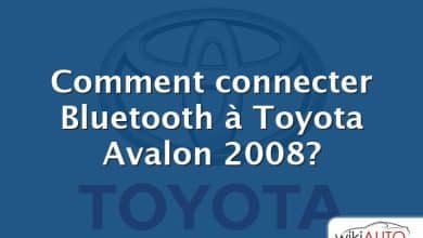 Comment connecter Bluetooth à Toyota Avalon 2008?