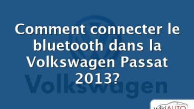 Comment connecter le bluetooth dans la Volkswagen Passat 2013?