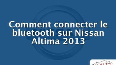 Comment connecter le bluetooth sur Nissan Altima 2013