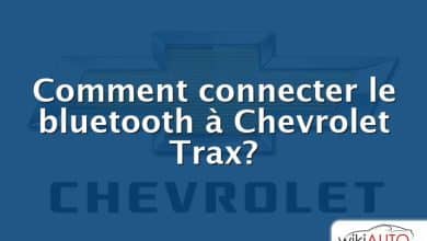Comment connecter le bluetooth à Chevrolet Trax?