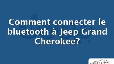 Comment connecter le bluetooth à Jeep Grand Cherokee?