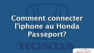 Comment connecter l’iphone au Honda Passeport?