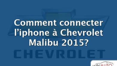 Comment connecter l’iphone à Chevrolet Malibu 2015?