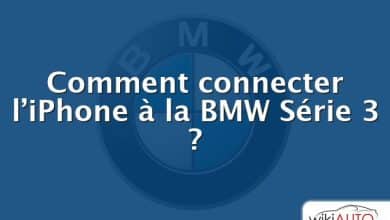 Comment connecter l’iPhone à la BMW Série 3 ?