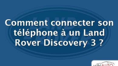 Comment connecter son téléphone à un Land Rover Discovery 3 ?