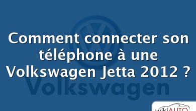 Comment connecter son téléphone à une Volkswagen Jetta 2012 ?