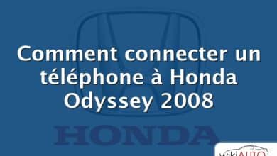 Comment connecter un téléphone à Honda Odyssey 2008