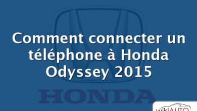 Comment connecter un téléphone à Honda Odyssey 2015