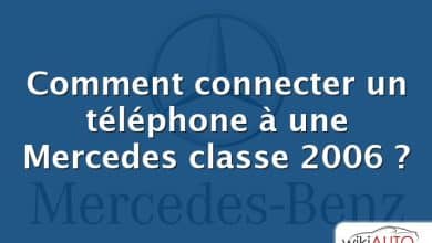 Comment connecter un téléphone à une Mercedes classe 2006 ?