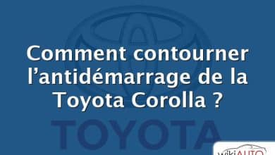 Comment contourner l’antidémarrage de la Toyota Corolla ?