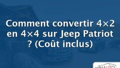 Comment convertir 4×2 en 4×4 sur Jeep Patriot ?  (Coût inclus)