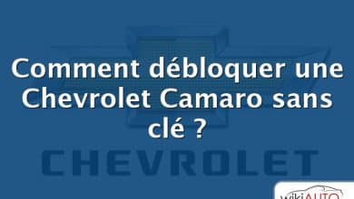 Comment débloquer une Chevrolet Camaro sans clé ?