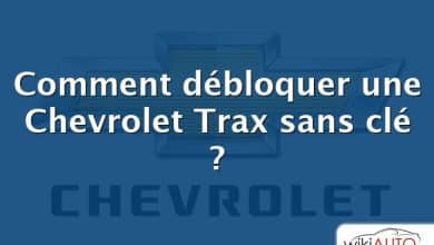 Comment débloquer une Chevrolet Trax sans clé ?