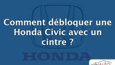 Comment débloquer une Honda Civic avec un cintre ?